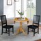 International Concepts 42 in. Dual Drop Leaf Table with 2 Slat Back Dining Chairs - 3 Piece Dining Set K04-42DP-C46-265P - alternate 5